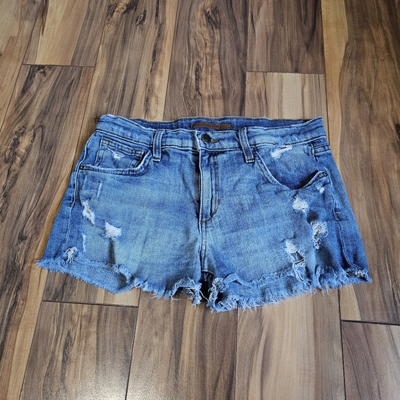 Joe's Denim Distressed Jean Shorts Size 26 - Picture 1 of 6